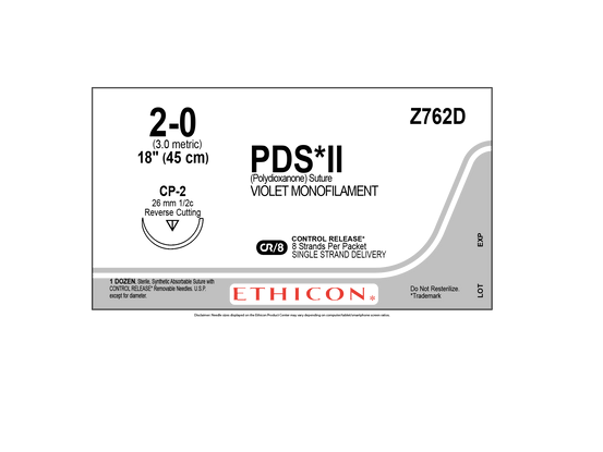 メンデルスゾーン Ethicon Z991G PDS® II (polydioxanone) Suture